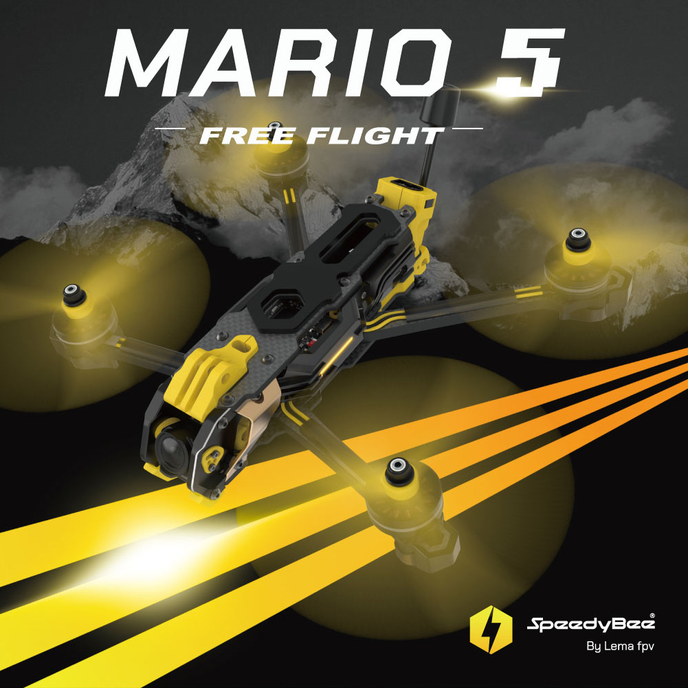 SpeedyBee Mario 5 Frame 5 inch - Skyzone Sky04O Pro Fpv Goggles recension och pris